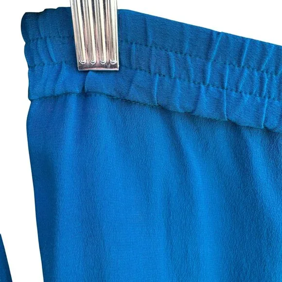 Diane Von Furstenberg Silk Assets Blue All Silk Sleeveless Tank Top Pants Set XS - Picture 5 of 12